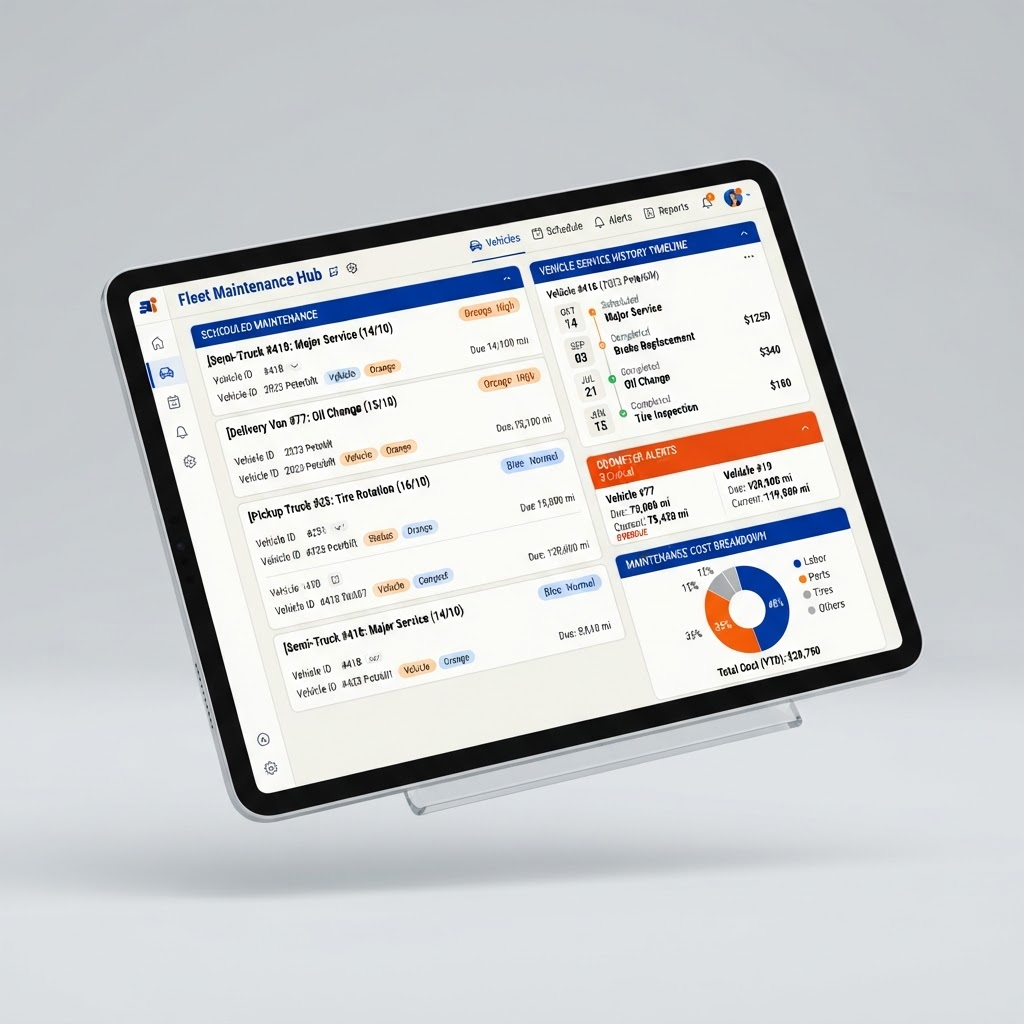 App de manutenção preventiva da LogFrota